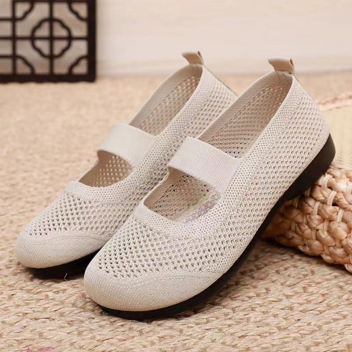 One-piece Queen Shoes with Knitted Mesh V-neck Square Toe Women s Shoes Comfortable and Breathable for Summer Vacation Office and Daily Use 35 зелёный 929₽