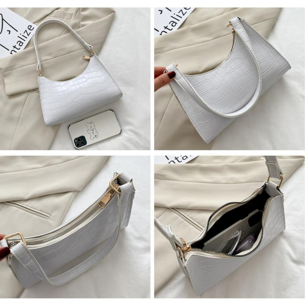 Retro Casual Kadın Tote Omuz Çantaları Kadın Deri Düz Renk Çanta Moda Çanta için