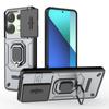 For Xiaomi Redmi Note 13 4G Case PC+TPU Slide Lens Lid Phone Cover