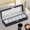 1 Watch Case PU Leather Protective Organizer Wristwatch Holder Dustproof Display Storage Box