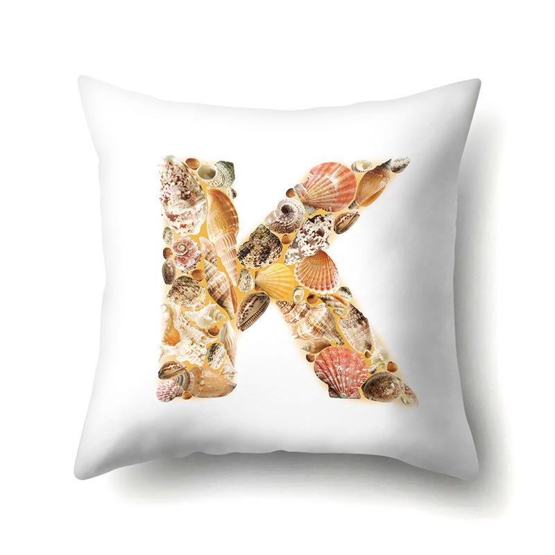 Polyester Pillowcase Automobile Decoration Home 26 English Letter Printed Pillowcase