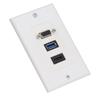 Audio Video Wall Socket 5 Gbps Embedded Installation Multimedia Port Composite Video Panel