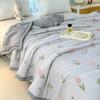 New Washed Cotton Summer Quilt Air Conditioning Core Printed Small Fresh Quilt Fresh Breathable Quilted Duvet Bedding