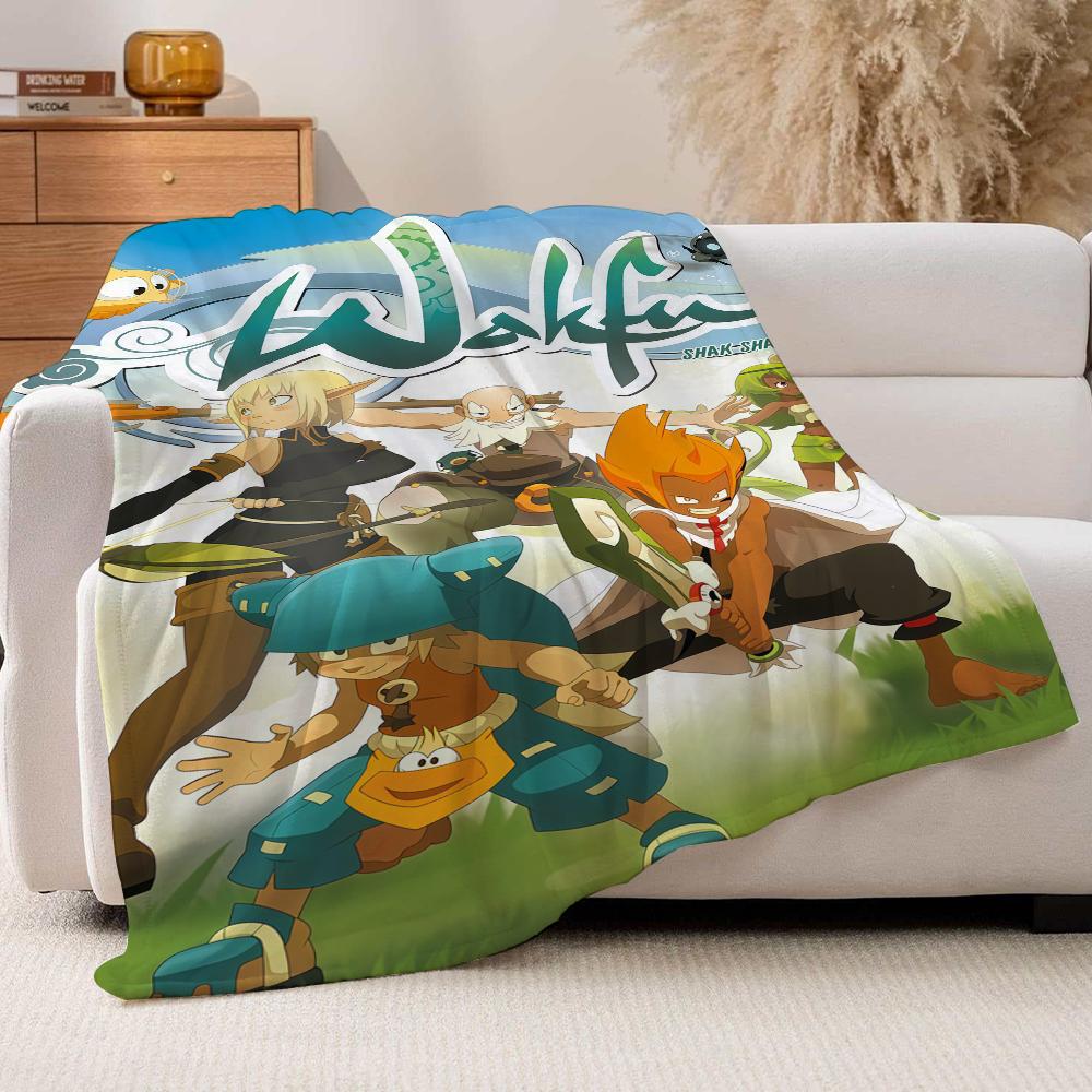 Adventure game W Wakfu Blanket For Sofa Office Bed Plane Travel Sleep Read Relax Camping Soft And Warm