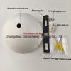 Hemispherical Black and White Pendant Light Base with Arc-Shaped Ceiling Plate