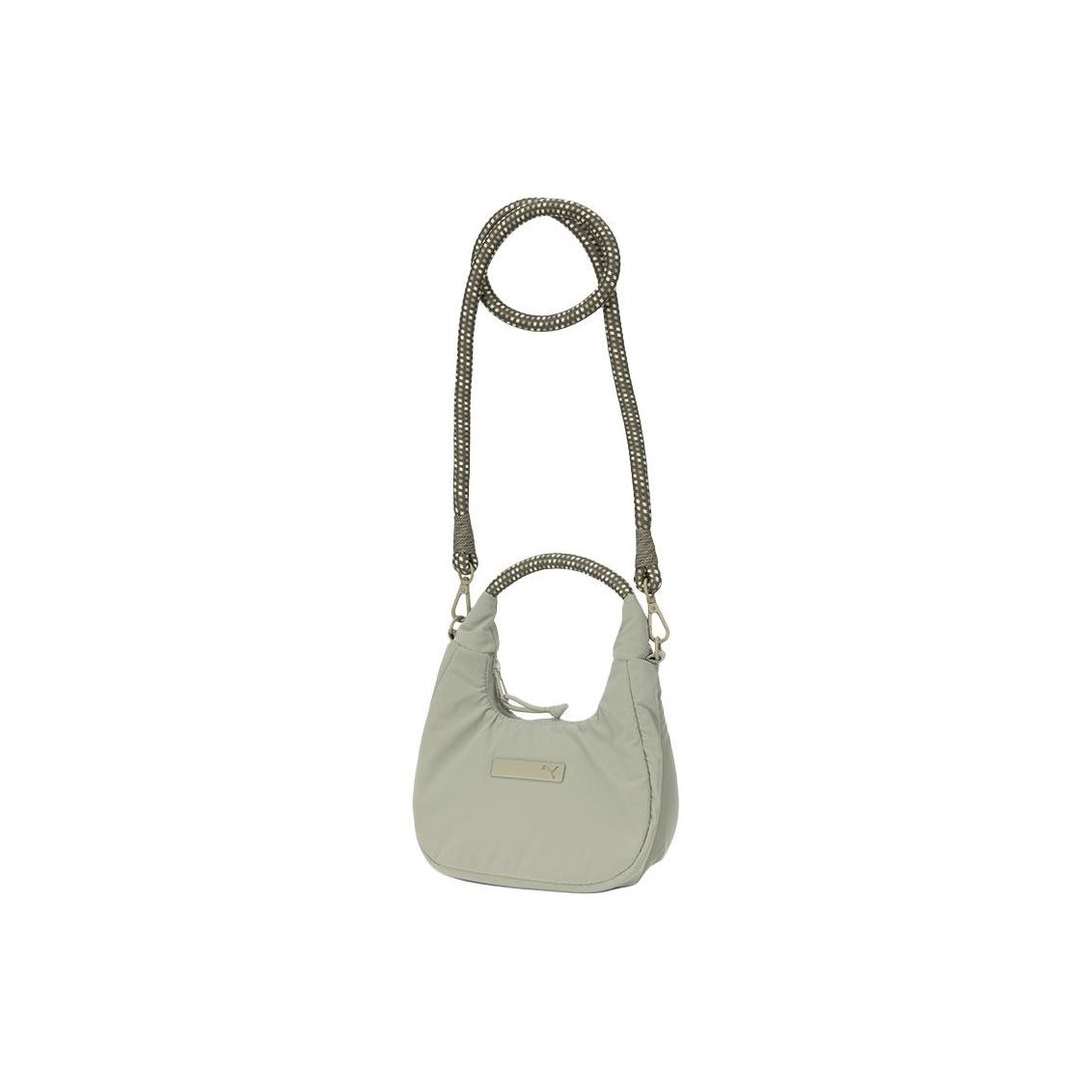 Puma Fashion Casual Versatile Fabric Crossbody Tote Bag Women Bags Green 091855-02 Green