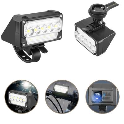 Phare de vélo avant super lumineux, lumière de vélo rechargeable, phare de vélo, 5 niveaux de luminosité réglables, lampe de sécurité pour vélo en cas d'urgence