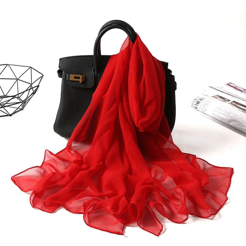 1Pc Solid Color Fashion Neck Protection Scarf Versatile Scarf Texture 160cm Shawl Long Scarf
