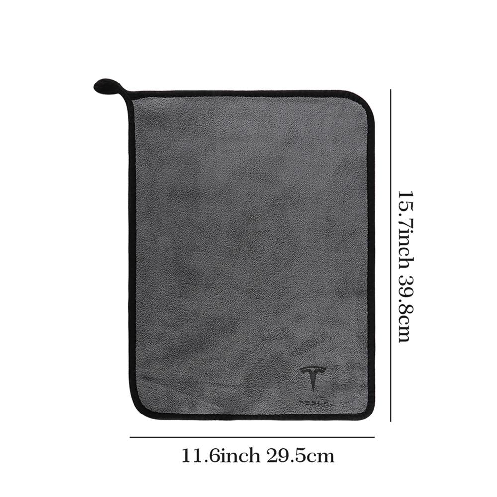 Car Sticker 2025 New Tesla Suede Clean Leather Cloth Car Washing Cleaning Tool Air Conditioner Outlet Cleaning Soft Brush For Te