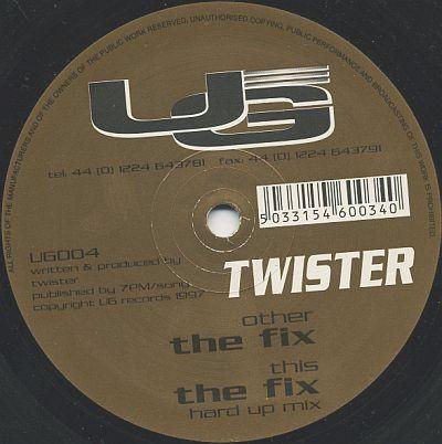 

12inch Record TWISTER The Fix UG0004 UG 1997 UK Dance Electronica Used
