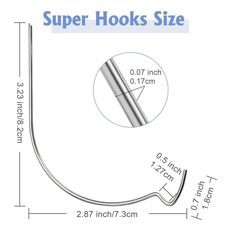 M-Modern-20PCS Picture Hangers For Drywall, Stainless Steel Super Hooks, Wall Hooks For Hanging,Picture Hanging Kit, Picture