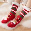 Women's Fleece-Lined Christmas Stockings: Winter Floor & Sleep Socks