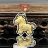 Imitation Gold Foil Zodiac Horse Pendant Lucky Horse Phone Chain Bag Pendant  Personal Accessory