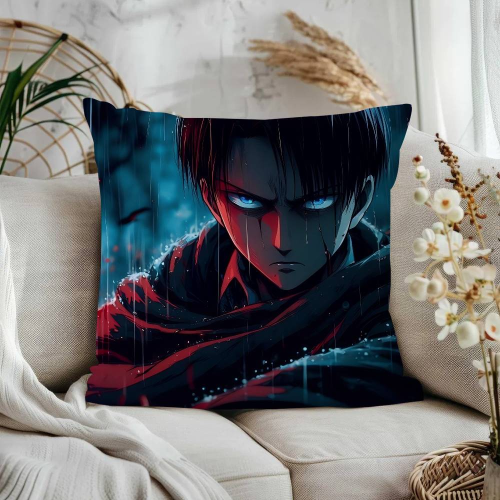 Levi Ackerman Pillow Cover Sofa Cushion Cover Home Room Decoration Children Gift