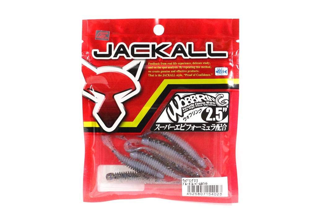 JACKALL Wobbling Worm inch White Lure 2.5 Bluegill/Pearl