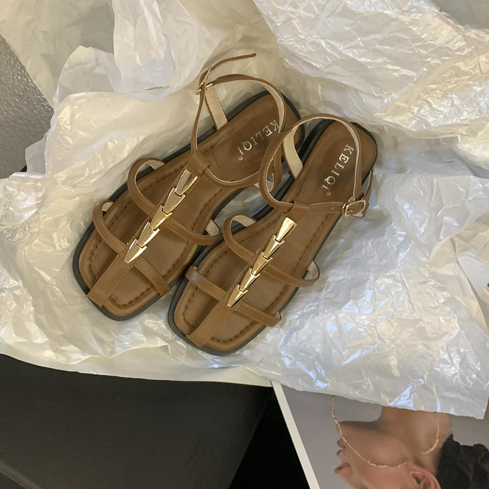 Модные женские босоножки с открытым носком — фото 8