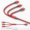 3 In 1 USB Fast Charging Cable 1.2M Type C Micro IOS Multi Charger Cable for iPhone Huawei Samsung Nylon Braided Cord Cable