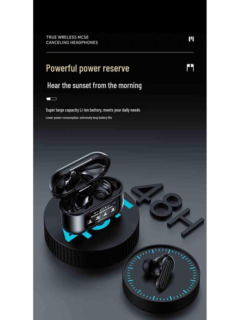 Smart Home TWS Bluetooth Earphones: Noise-Canceling, Low-Latency, In-Ear Audio for Gaming & Entertainment