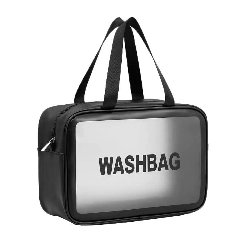 3-piece Set Waterproof Transparent Cosmetic Bag Ins Female Senior Convenient Large Capacity Travel Toiletry Bag Cosmetic Bag