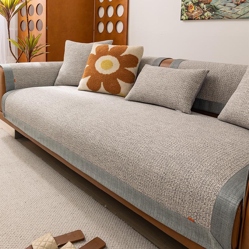 Cotton And Linen Sofa Cushions Are Universal In All Seasons, High-End Linen Seat Cushions, Old Coarse Cloth Sofa Covers, Cover Cloth Seat Cushions