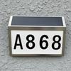 Easy Install Solar LED House Number Waterproof LED Exterior Fence Lamps  Street Road Doorplate