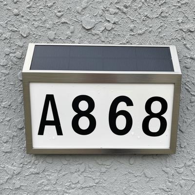 Durable Solar LED House Number Easy Install Solar Outdoor Address Lights  Outdoor Garden