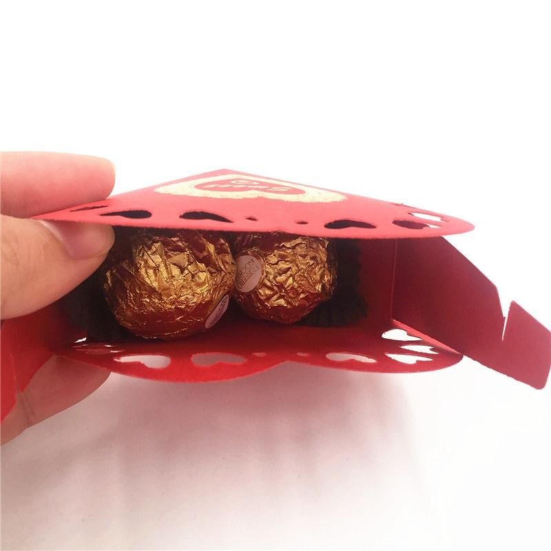 25τμχ Χάρτινο Κουτί Καραμελών Καρδιά Γλυκό Δώρο Κουτί Προμήθειες Πάρτι Διακόσμηση Γάμου Δώρα Γάμου