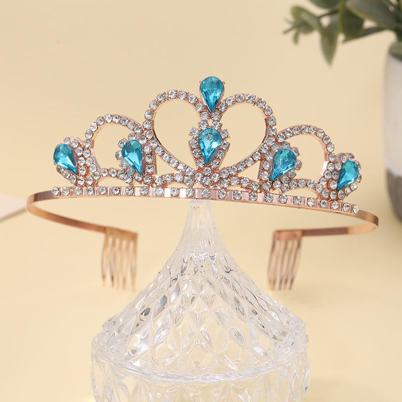 Bridal Crown Headwear Alloy Rhinestone Headband Wedding Crown Birthday Hair Accessories Party Headband Accessories