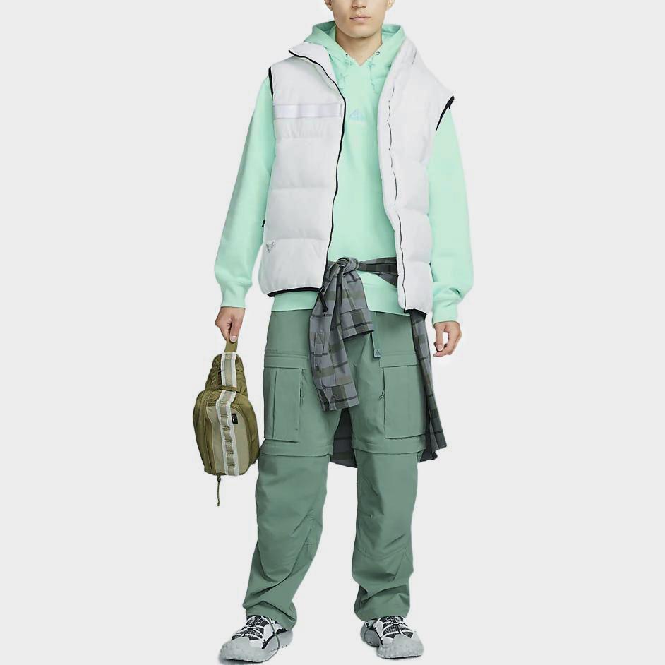 Nike Solid Color Triangle Logo Embroidered Hoodie Men Hoodies Mint DH3088-379