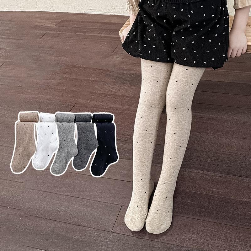 Baby Tights Shiny Dots Retro Leggings for Girls Spring Autumn Pantyhose Fashion Stretchy Tights Baby Comfortable Tights