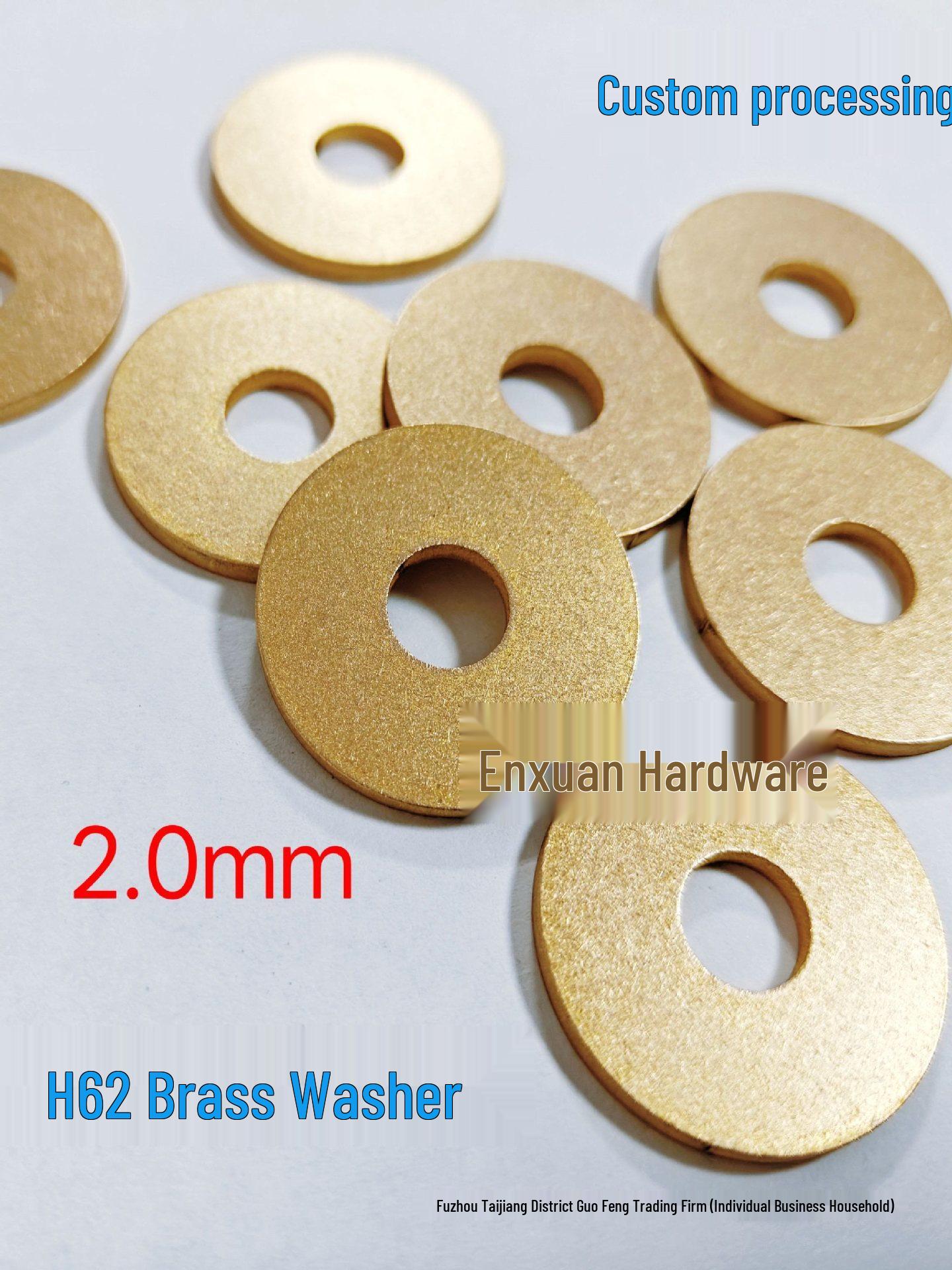 Thickened H62 Brass Copper Sealing Washer - Non-standard Flat Round Gasket