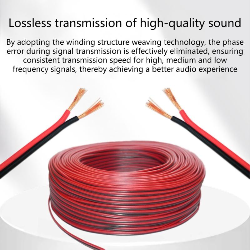 Twist Servo Auditory Extension Cable 1.0mm² Speaker Cable For Home Theater And Stage with Double Shielding