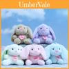 Delightful Cartoon Rabbit Pendant Cute Plush Keychain Soft Colorful Bunny Doll Accessory