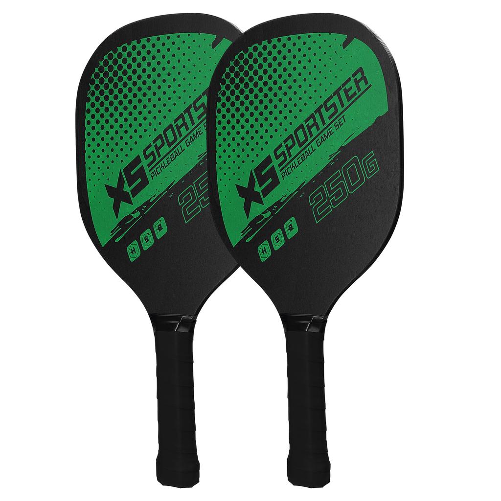 Pickleball Rackets Set Pickleball Paddle Set of 2 Rackets and 4 Pickleballs Balls Pickleball Racquet with Balls Sports Accessory