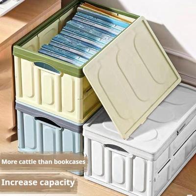 Grand coffre de rangement en plastique transparent Organisateur de vêtements pliable avec couvercle Boîte de rangement transparente pour l'organisation de la chambre à coucher à la maison