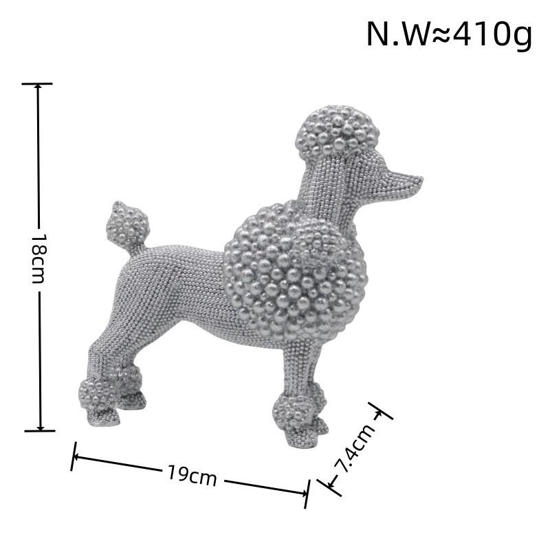 Modern Minimalist Resin Dog Figurine Home Decor Living Room Shelf Cabinet Entryway Gift