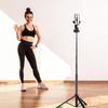 PULUZ 2m 8-section Aluminum Alloy Broadcast Fill Light Bracket Telescopic Tripod (Black)