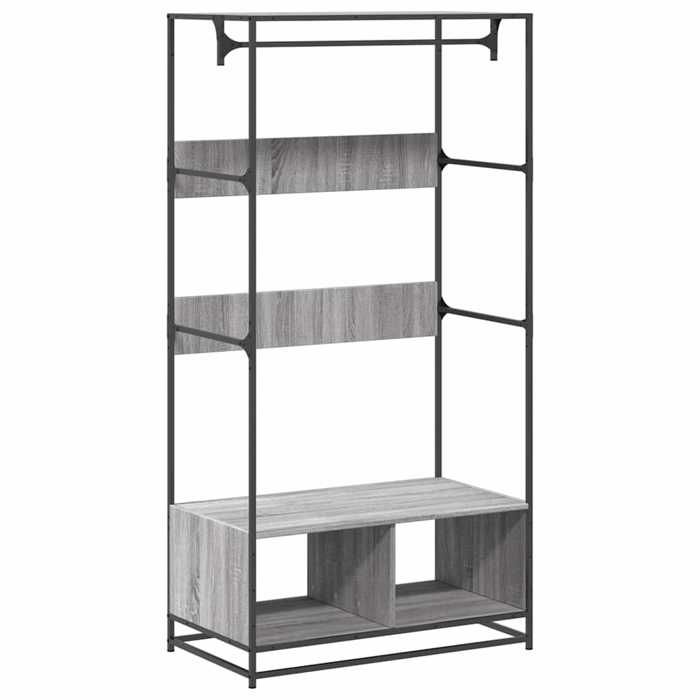 VidaXL Armoire sonoma gris 90x50x180 cm bois d'ingénierie, armoire de rangement, organisateur de garde-robe, armoire, 849297