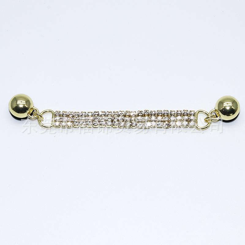 2024 Metal Chain 3D Shoe Flowers & Buckles Accessories