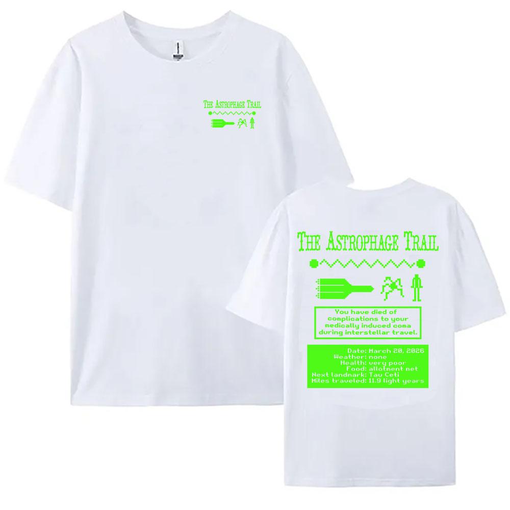 

Unisex Streetwear Project Hail Mary Fist My Bump Tee Design Graphic Print Clothing Cotton Short Sleeve Loose Tshirt Women Shirt S