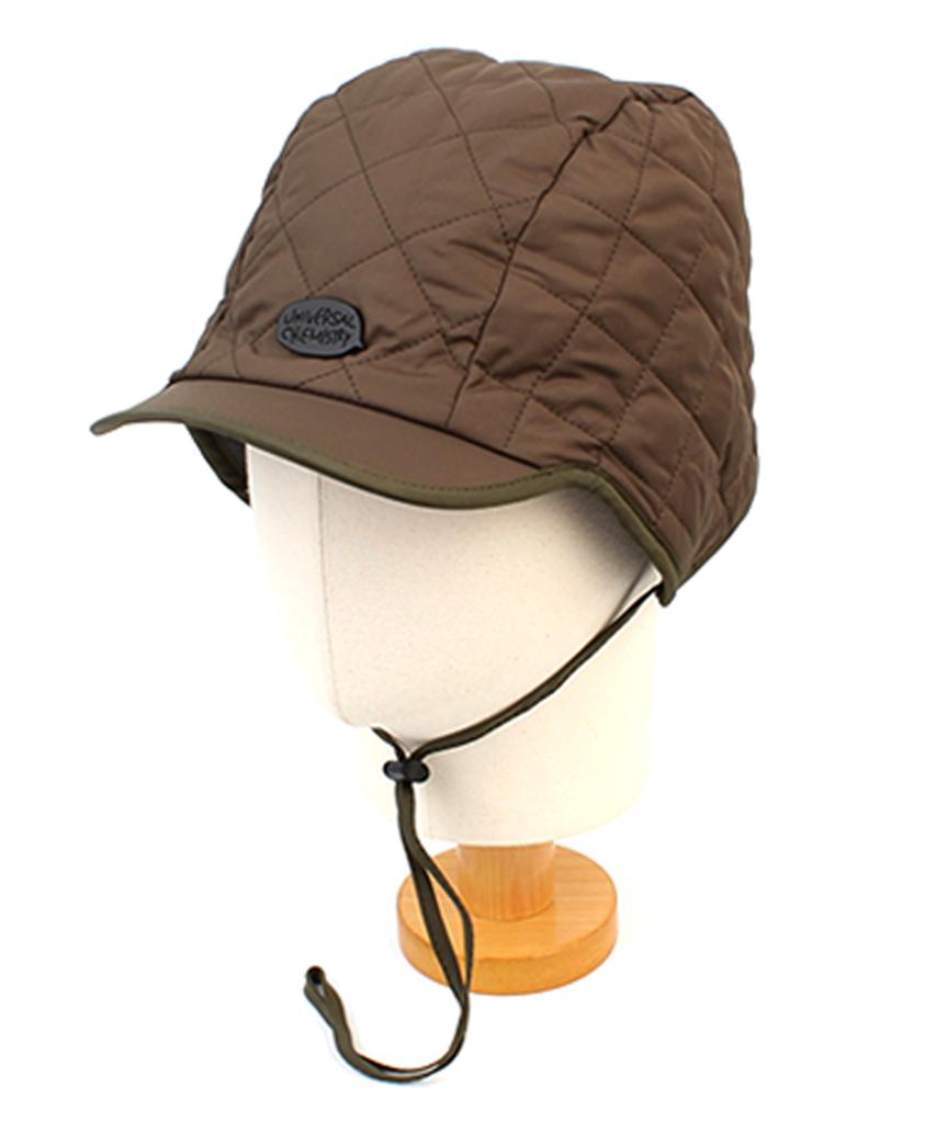 Yunibeosyeolkemiseuteuli Quilting Khaki Trooper Hat Earflap Hat