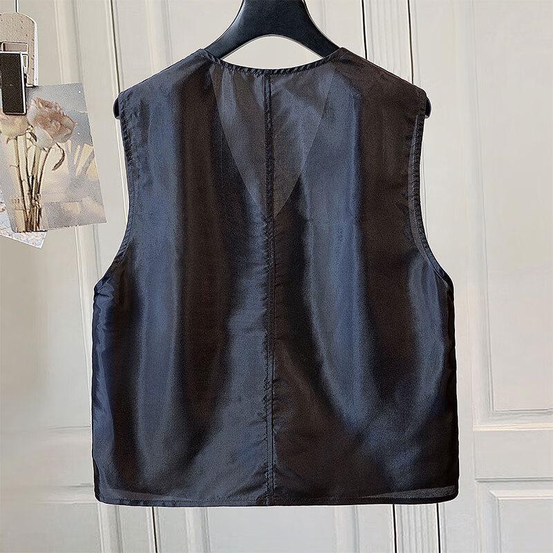 Women's V-Neck Single-Breasted Suit Vest