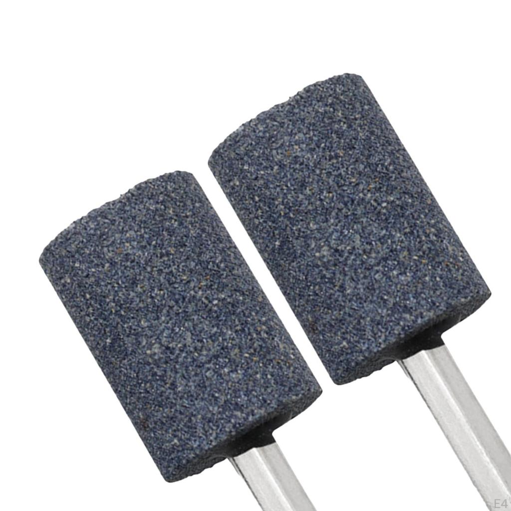 2 Pieces Grinding Head Hexagonal Shank Sharpening Wheel Abrasive Bits with Chrome Corundum Material