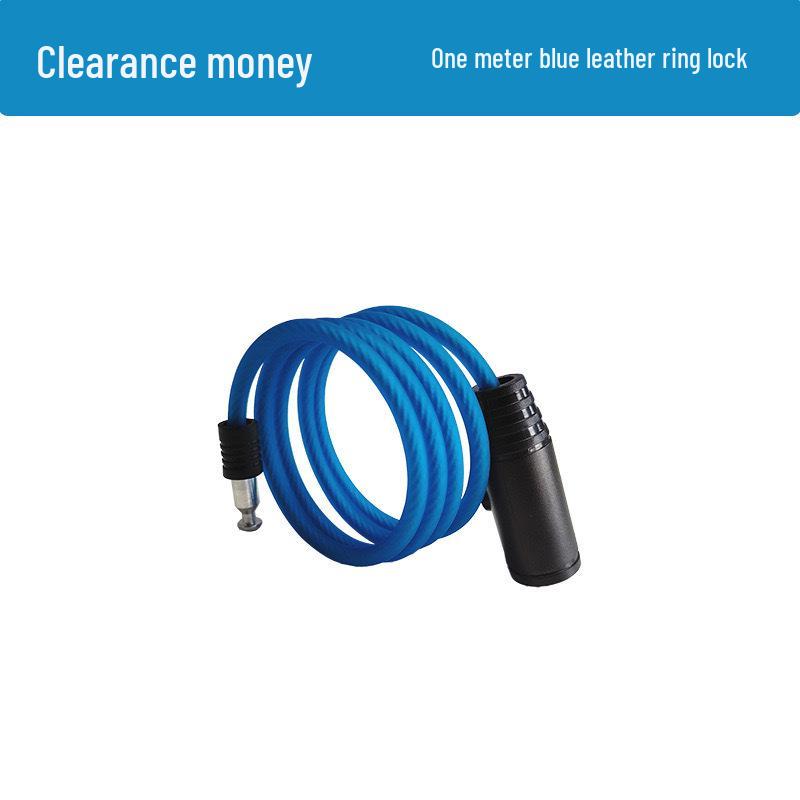 Bicycle Anti-Theft Key Leather Ring Lock for E-bikes and Mountain Bikes