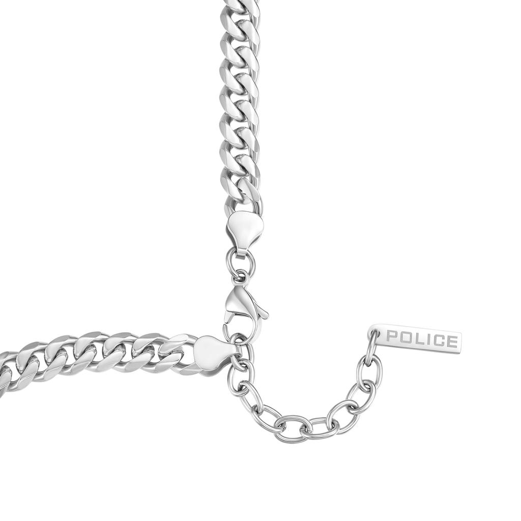 Police Men's DOCILE Stainless Steel Necklace GN0011301, Includes Exclusive Box and Paper Bag [Official Import]