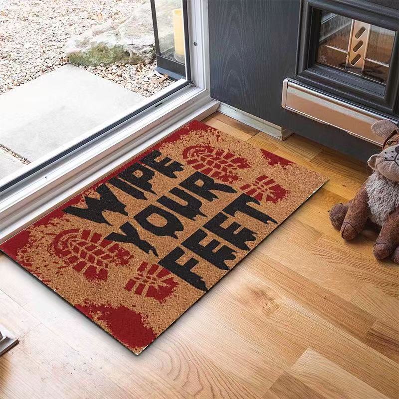 

VIKAMA-felpudo decorativo americano de Halloween,alfombrilla antideslizante para pies,hogar,baño,inodoro,alfombra para entrada 40x60cm