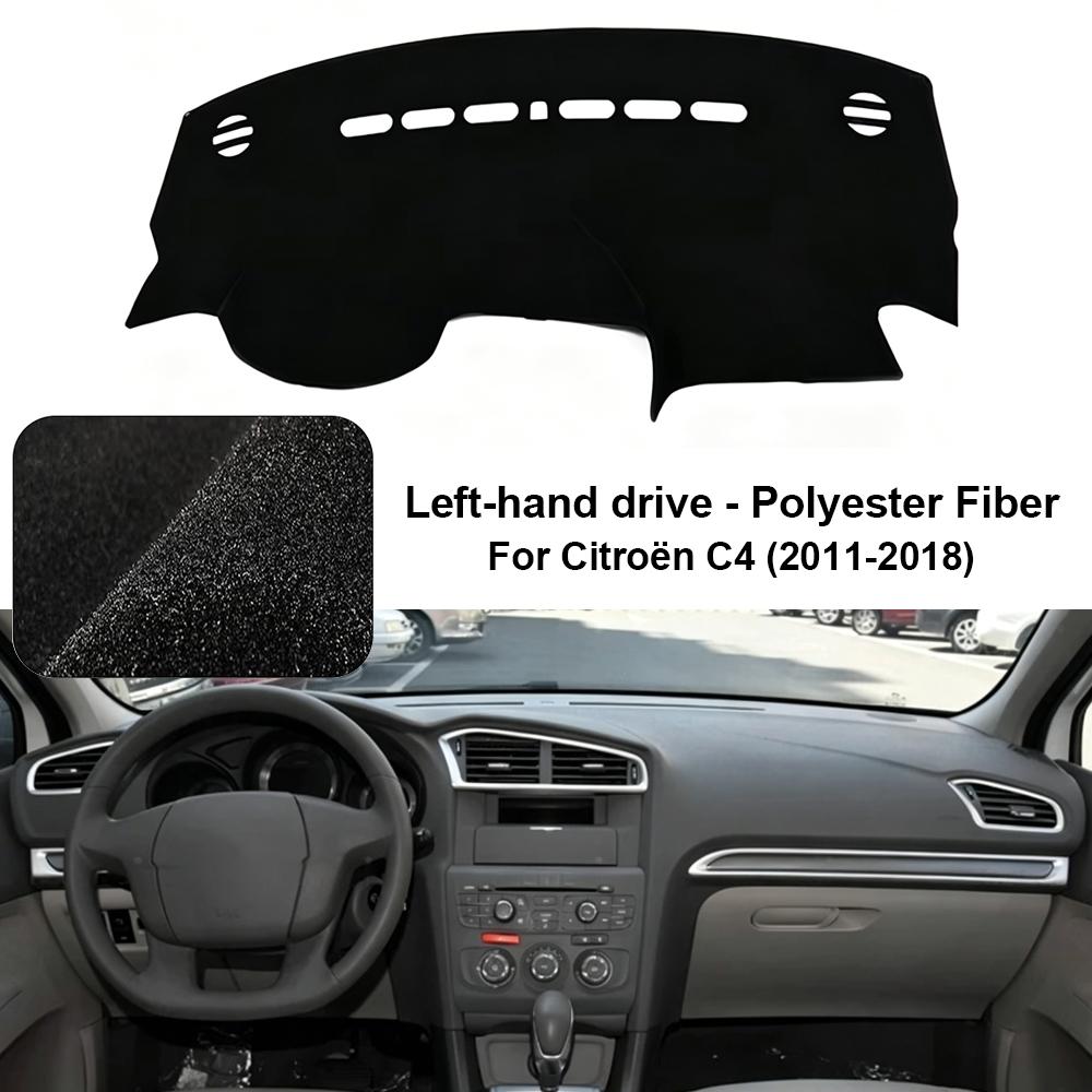 Innenverkleidung für 2011–2018 Citroën C4 Armaturenbrett-Abdeckungspolster Sonnenschutz Anti-UV-Armaturenbrettmatte Rutschfest