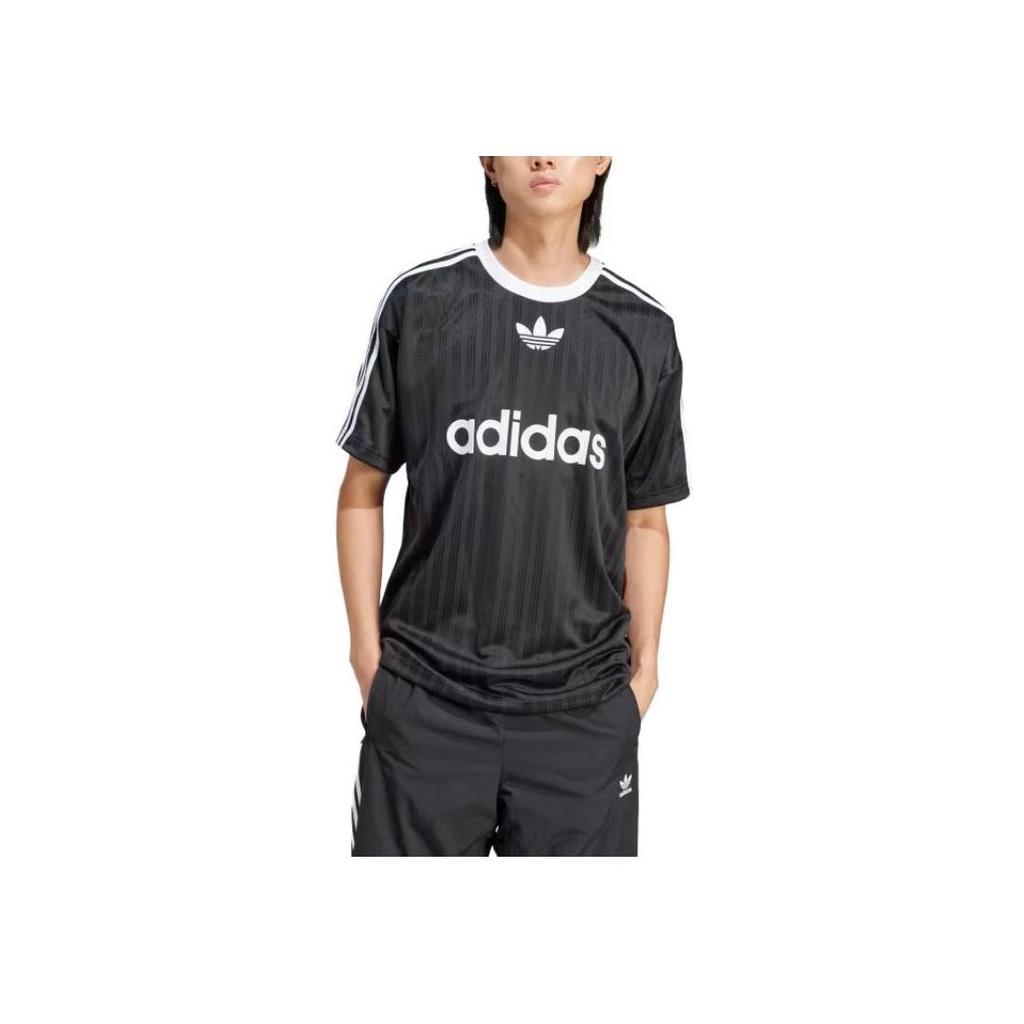 adidas Originals Retro Gestreiftes Kurzarm-T-Shirt Schwarz IU2341