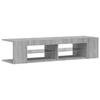 VidaXL Meuble TV avec lumières LED sonoma gris 135x39x30 cm 815694
