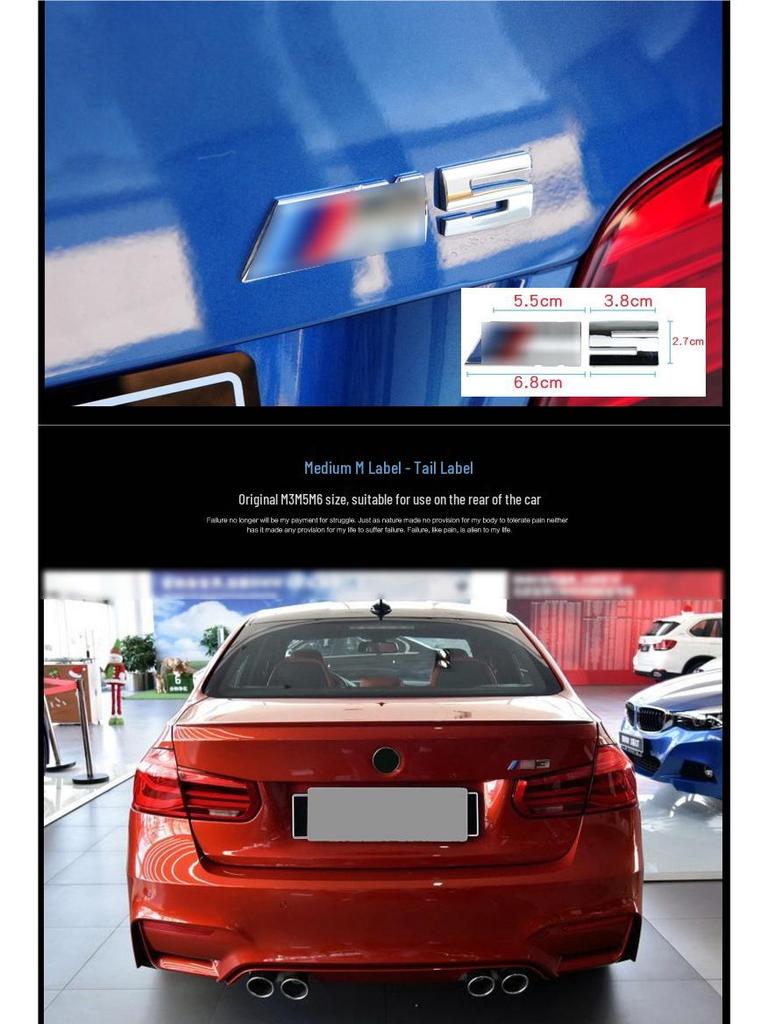 Compatible Grille & Fender Emblem for BMW 1, 3, 5 Series, X1, X2, X5, X6, M3